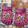 Personalized Nurse Life Pink 3D Crocs, Funny Crocs