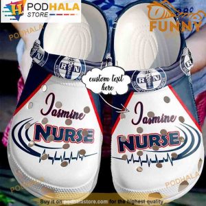 Personalized Nurse Life Rn 3D Crocs, Funny Crocs