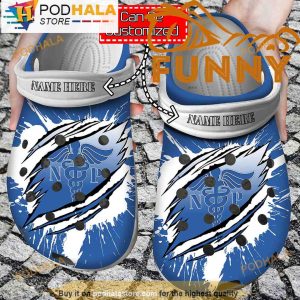 Personalized Nurse Practitioner Ripped Claw 3D Crocs