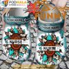 Personalized Nurse Sunflower Glitter 3D Crocs Classic Clog
