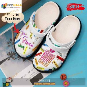 Personalized Pharmacy Licensed Drug Dealer Crocs Clog Shoes