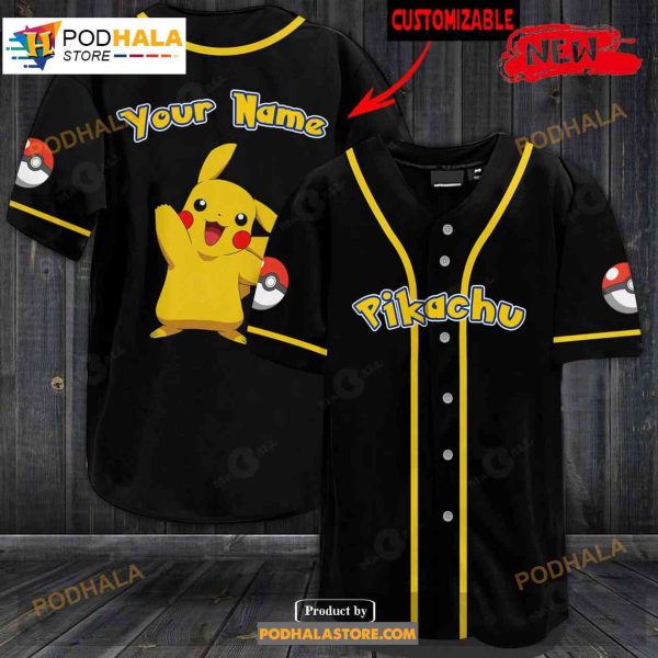 Personalized Pikachu Special Design Baseball Jersey