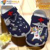 Personalized Scrubs For Nurses And Unicorn Navy 3D Crocs
