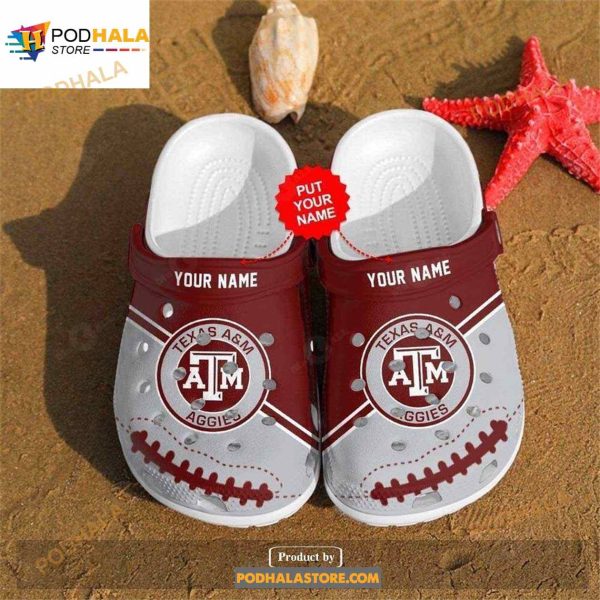 Personalized Texas Aggies Crocs Clog