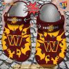 Personalized Washington Commanders Color Splash Crocs Clog Shoes