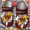 Personalized Washington Commanders Ripped Claw Crocs Clog Shoes