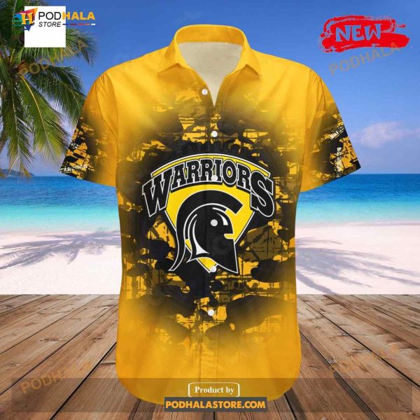 Personalized Waterloo Warriors NCAA Camouflage Vintage Funny Hawaiian Shirt