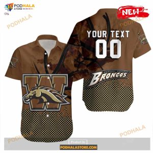 Personalized Western Michigan Broncos Ncaa Basketball Net Grunge Pattern Funny Hawaiian Shirts 2