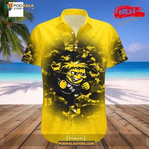 Personalized Wichita State Shockers Ncaa Camouflage Vintage Funny Hawaiian Shirts 2