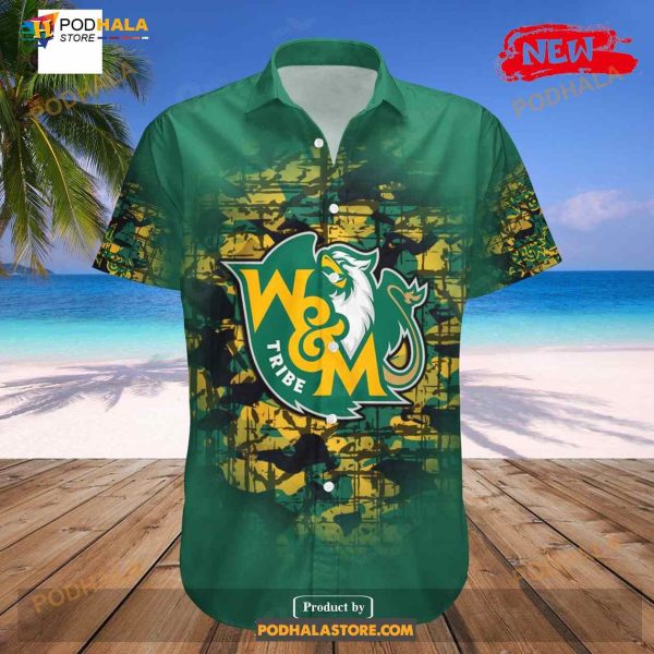 Personalized William and Mary Tribe NCAA Camouflage Vintage Funny Hawaiian Shirt