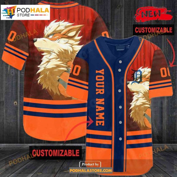 Personalized Winndie All Over Print 3d Orange Baseball Jersey