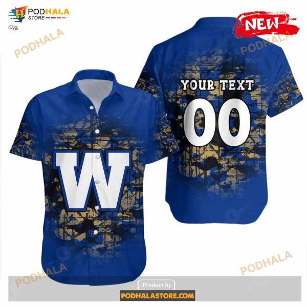 Personalized Winnipeg Blue Bombers NCAA Camouflage Vintage, CA FOOTBALL Funny Hawaiian Shirt