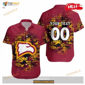 Personalized Winthrop Eagles Ncaa Camouflage Vintage Funny Hawaiian Shirts 2