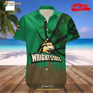 Personalized Wright State Raiders Ncaa Basketball Net Grunge Pattern Funny Hawaiian Shirt 2
