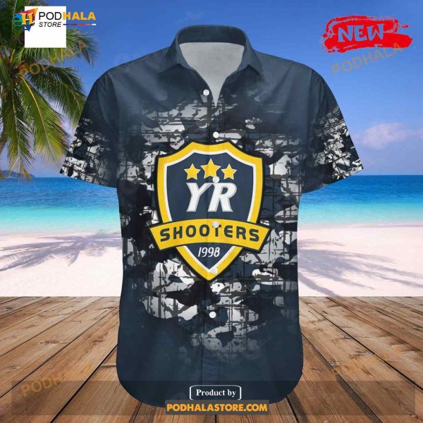 Personalized York Region Shooters NCAA Camouflage Vintage Funny Hawaiian Shirt