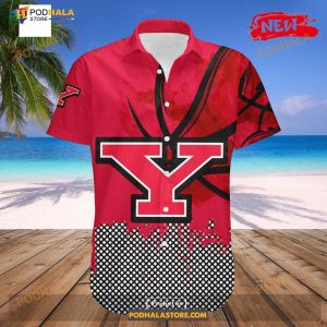 Personalized Youngstown State Penguins Ncaa Basketball Net Grunge Pattern Funny Hawaiian Shirt 3
