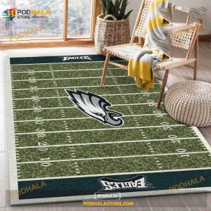 Philadelphia Eagles Imperial Homefield Rug NFL Rug, Bedroom, Us Gift Decor