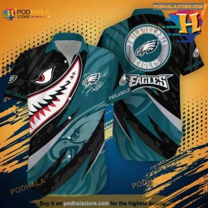 Philadelphia Eagles NFL Hawaiian Shirt, 3D Printeds Summer For Fan NFL Enthusiast