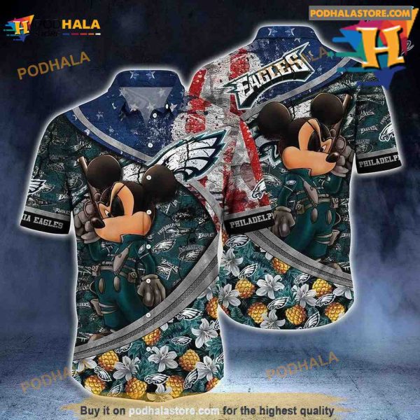 Philadelphia Eagles NFL Hawaiian Shirt, Mickey Trending Gift
