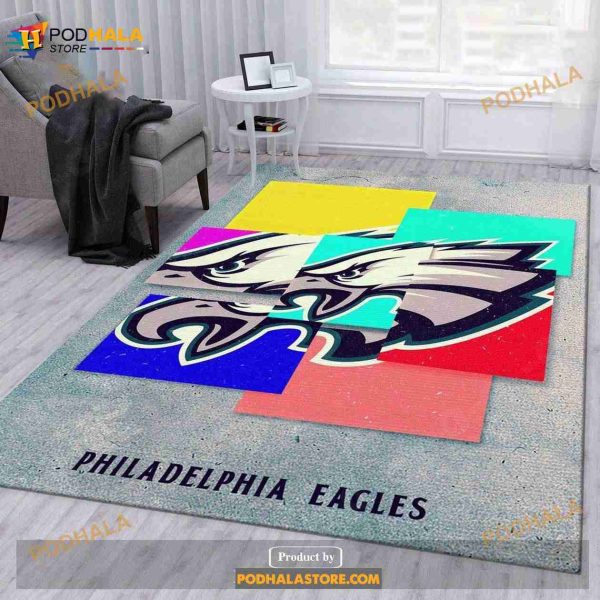 Philadelphia Eagles NFL Rug Living Room Rug Christmas Gift Us Decor