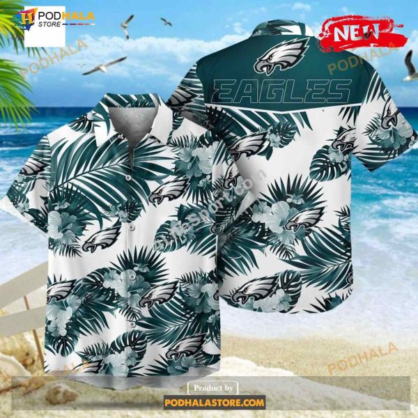 Philadelphia Eagles NFL Palm Leaves Hot Summer Collection Funny 3D NFL Hawaiian Shirt