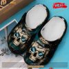 Philadelphia Eagles Skull Gift For Fan Rubber Crocs Crocband Clogs Comfy Footwear