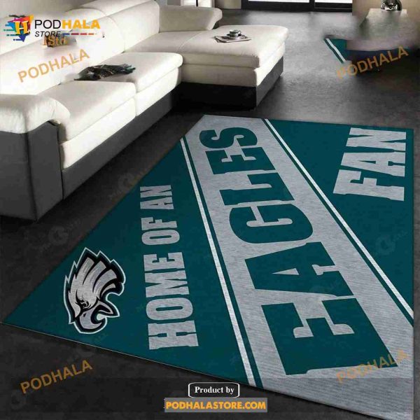 Philadelphia Eagles Team NFL Rug, Living Room Rug