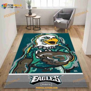 Philadelphia Eagles X NFL Reangle Area Rug, Bedroom Rug, Christmas Gift Us Decor