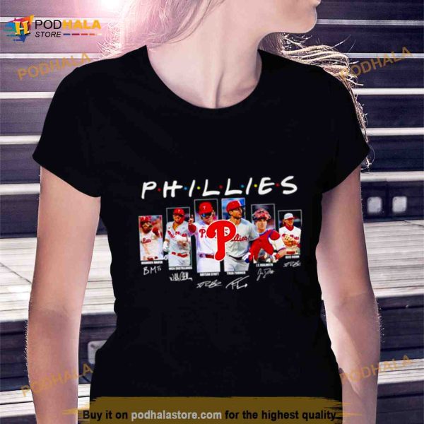 Philadelphia Phillies Friends Players Signatures Shirt