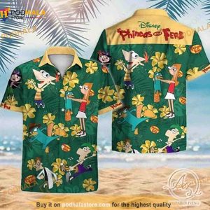 Phineas And Ferb Summer Funny Hawaiian Shirt, Phineas And Ferb Hawaii Shirt