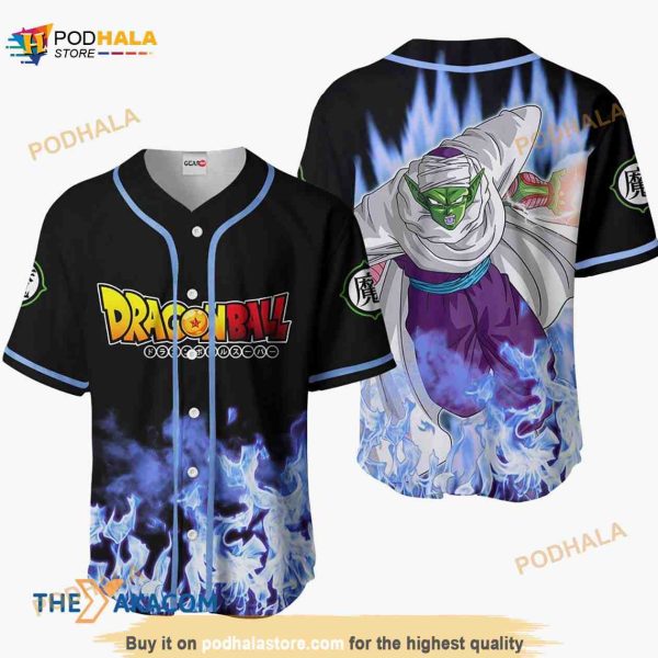 Piccolo Dragon Ball Anime 3D Baseball Jersey Shirt