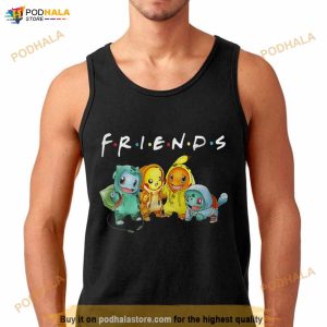 Pikachu Bulbasaur Charmander Squirtle Anime Pokemon Shirt