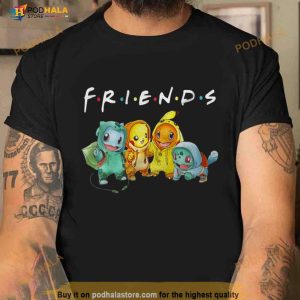 Pikachu Bulbasaur Charmander Squirtle Anime Pokemon Shirt 2