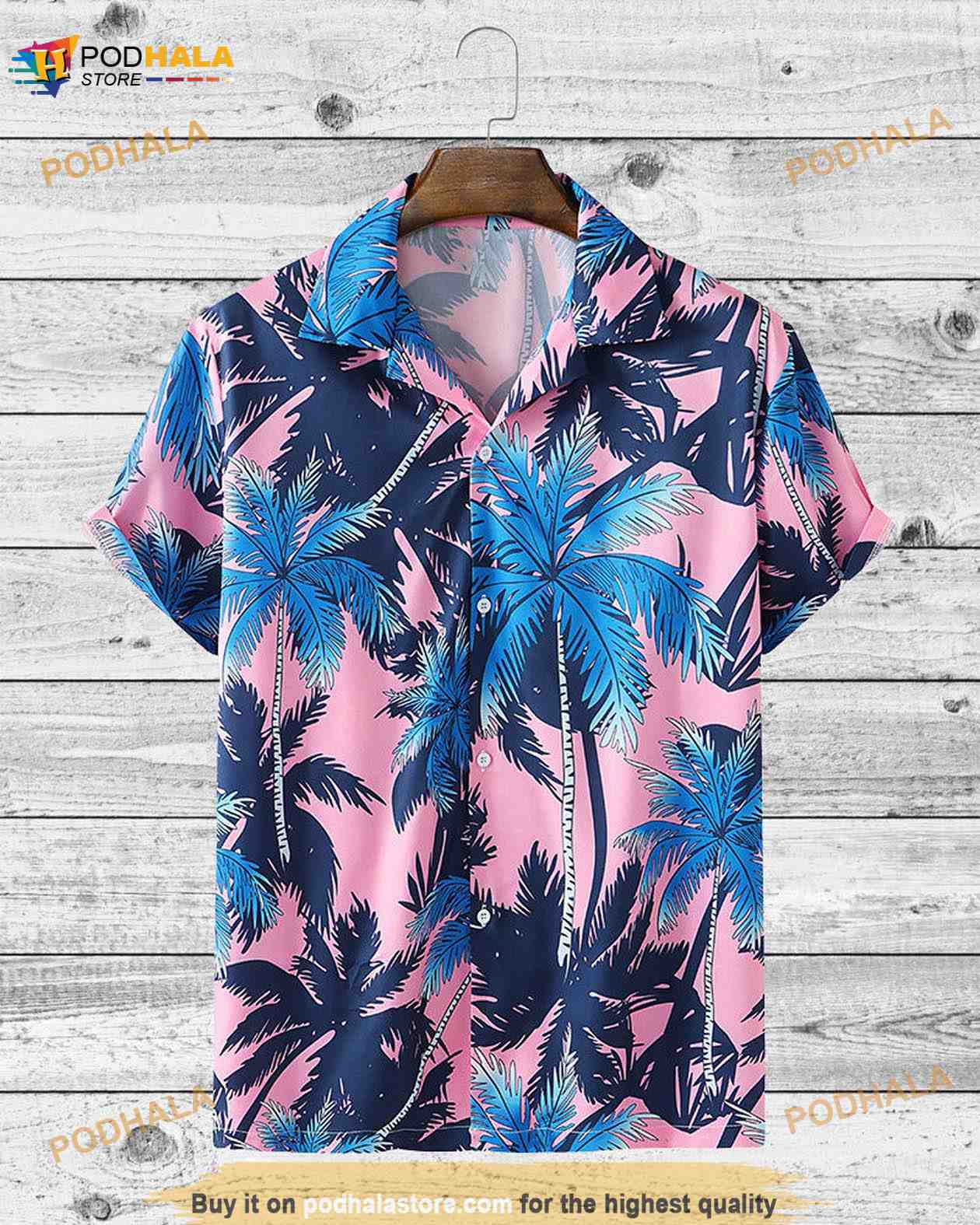 Pink Hawaiian Shirt Black Cat Aloha Pink Floral Tropical Hawaiian