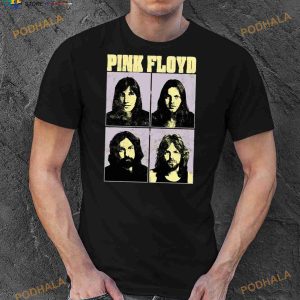 Pink Floyd Meddle Group Photo Pastel Image Distressed Shirt
