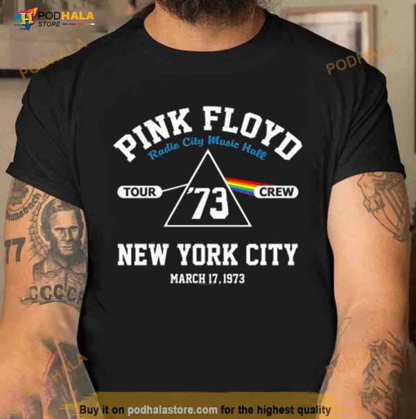 Pink Floyd Radio City Music Hall Tour ’73 Crew New York City Shirt