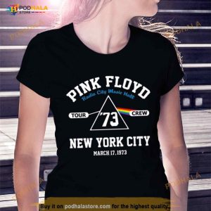 Pink Floyd Radio City Music Hall Tour '73 Crew New York City Shirt 2
