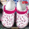 Pink White Snoopy Pattern Crocs Classic Clog Shoes