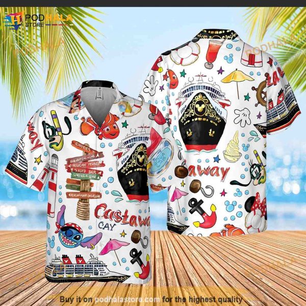 Pirates Disney Hawaiian Shirt, Disney Cruise Beach Aloha Shirt