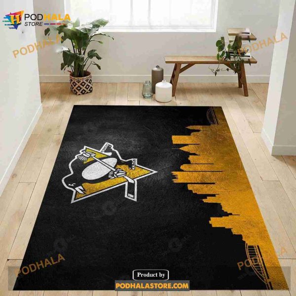 Pittsburgh Penguins NFL Area Rug Living Room Rug Home Us Decor