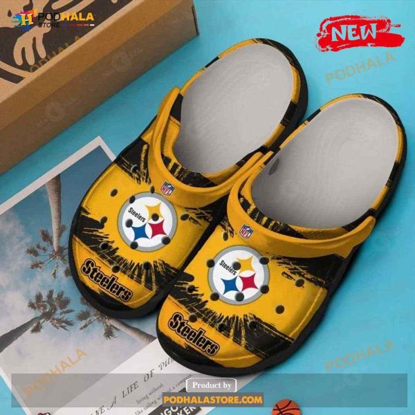 Pittsburgh Steelers Hot Summer For Unisex & Kids Crocs Crocband Clog Shoes