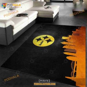 Pittsburgh Steelers NFL Rug Carpet, Kitchen Rug, Christmas Gift Us Decor