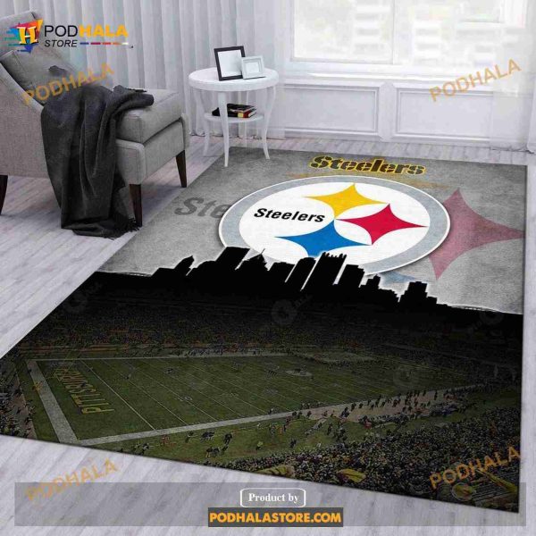 Pittsburgh Steelers NFL Rug Living Room Rug Christmas Gift