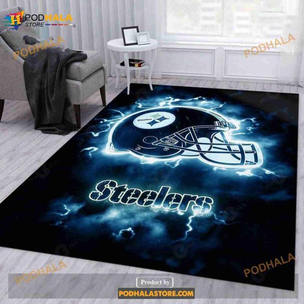 Pittsburgh Steelers NFL Rug Living Room Rug Christmas Gift Us Decor