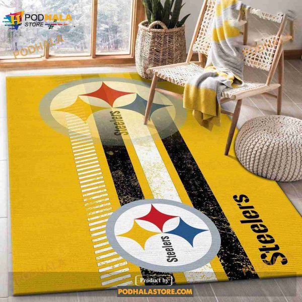 Pittsburgh Steelers NFL Team Nice Gift Home Decor Rectangle Area Rug
