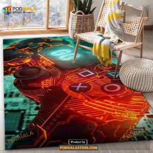 Playstation V4 Rug Living Room Rug- Indoor Outdoor Rugs