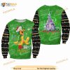 Pluto Dog Hohoho Santa Snow Glitter Disney Sweater