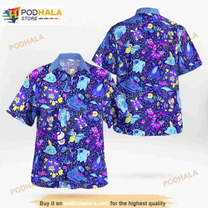 Poison Pokemon Beach New 3d Funny Hawaiian Shirt 2