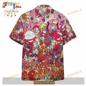 Pokemon All The Fire Pokemon Pokemon Aloha Funny Hawaiian Shirt 1
