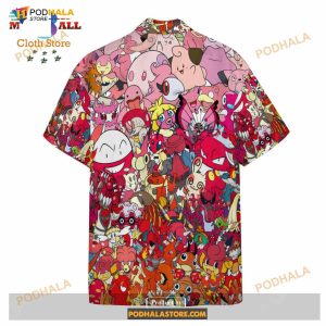 Pokemon All The Fire Pokemon Pokemon Aloha Funny Hawaiian Shirt 2